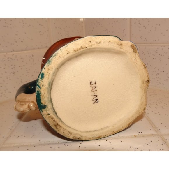 Vintage Colonial Man Ceramic Creamer Mug pitcher toby mug aristocrat antique - Picture 10 of 13